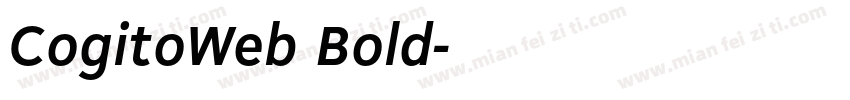 CogitoWeb Bold字体转换